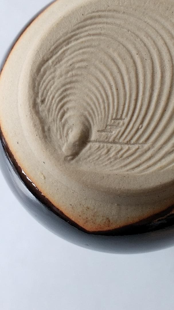 桶谷定一 作 洛東定一 希少 瓢形茶入 仕覆 荒磯純子 茶道具 共箱 茶入 美品