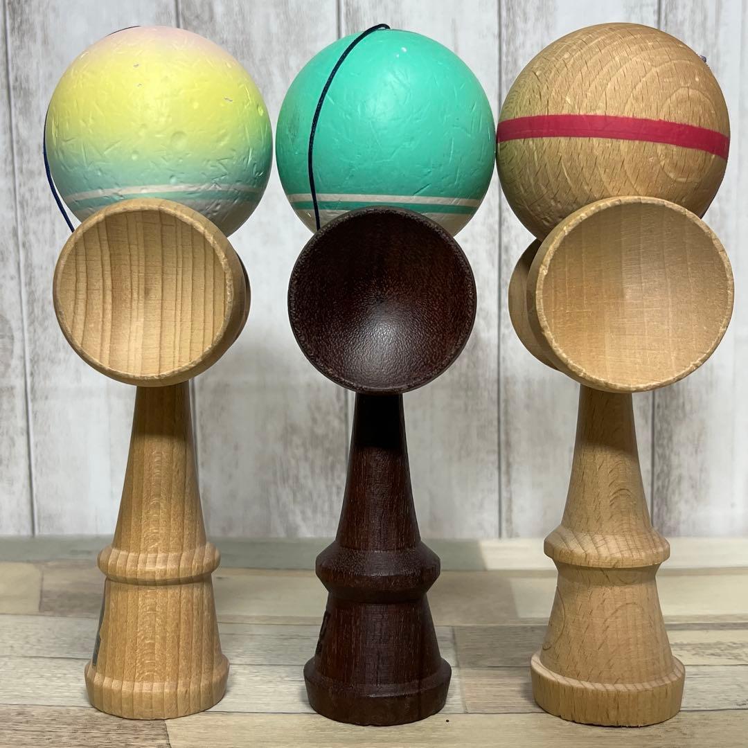 夢元無双 JAC ALL けん玉中古3本セット スーラボ玉　mugenmusou