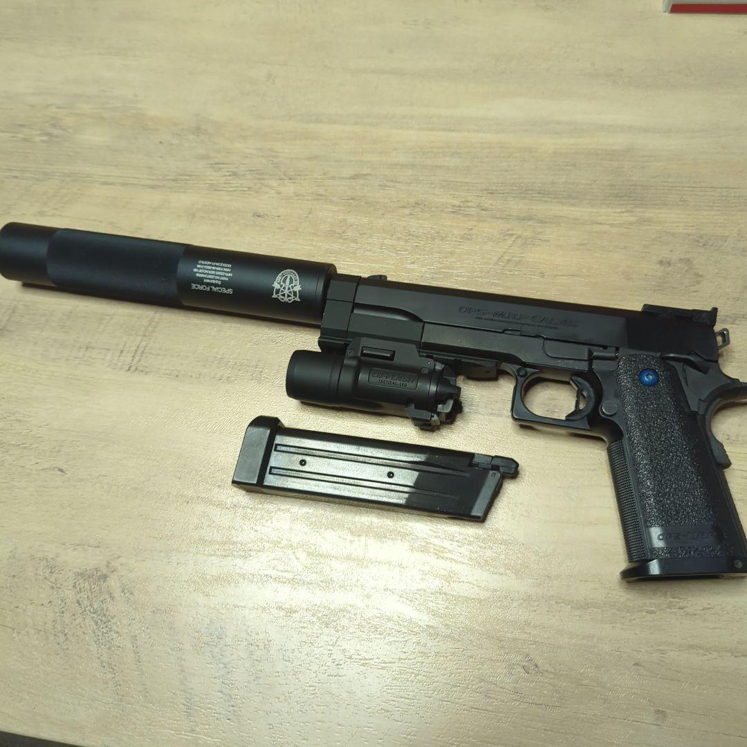 東京マルイ OPS-M.R.P CAL.45 カスタム サプレッサー ライト付き