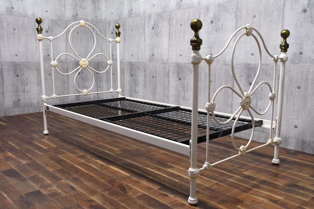 EGC81 ローラアシュレイ チェルトナム シングルベッドフレーム アイボリー