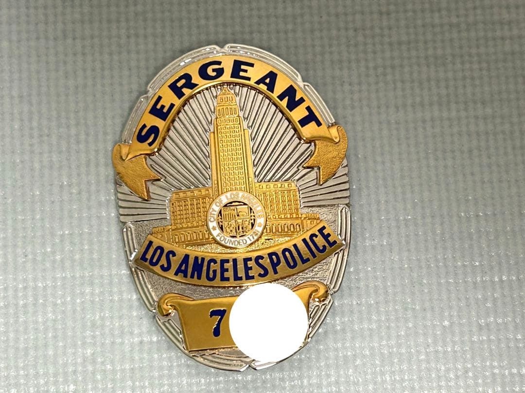 ロサンゼルス市警　レプリカポリスバッジ