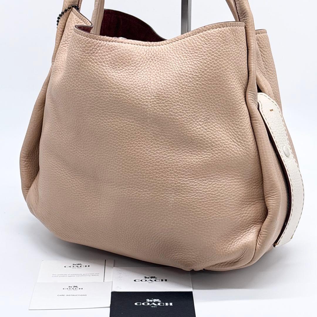 コーチ バンディット ホーボー ハンドバッグ チャーム レザー ワンショルダー