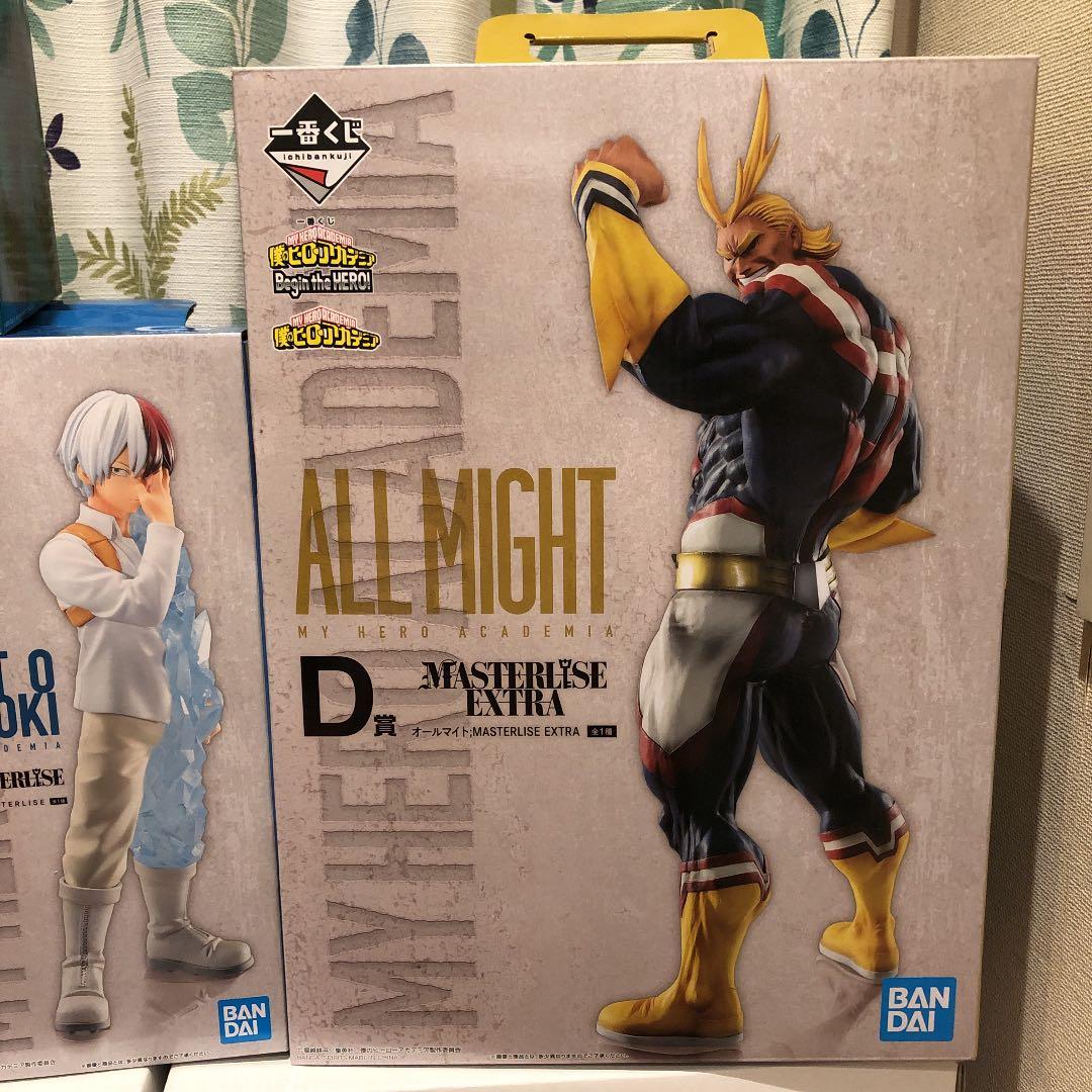 僕のヒーローアカデミア　ヒロアカ一番くじ　オールマイト　緑谷　爆豪　轟フィギュア