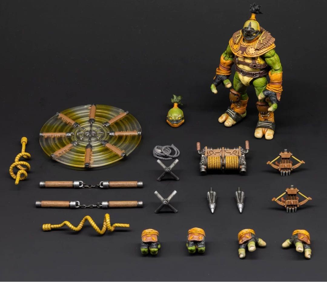 rage toys1/12 戦国 忍者 亀 弩弓マスター可動 フィギュアセット