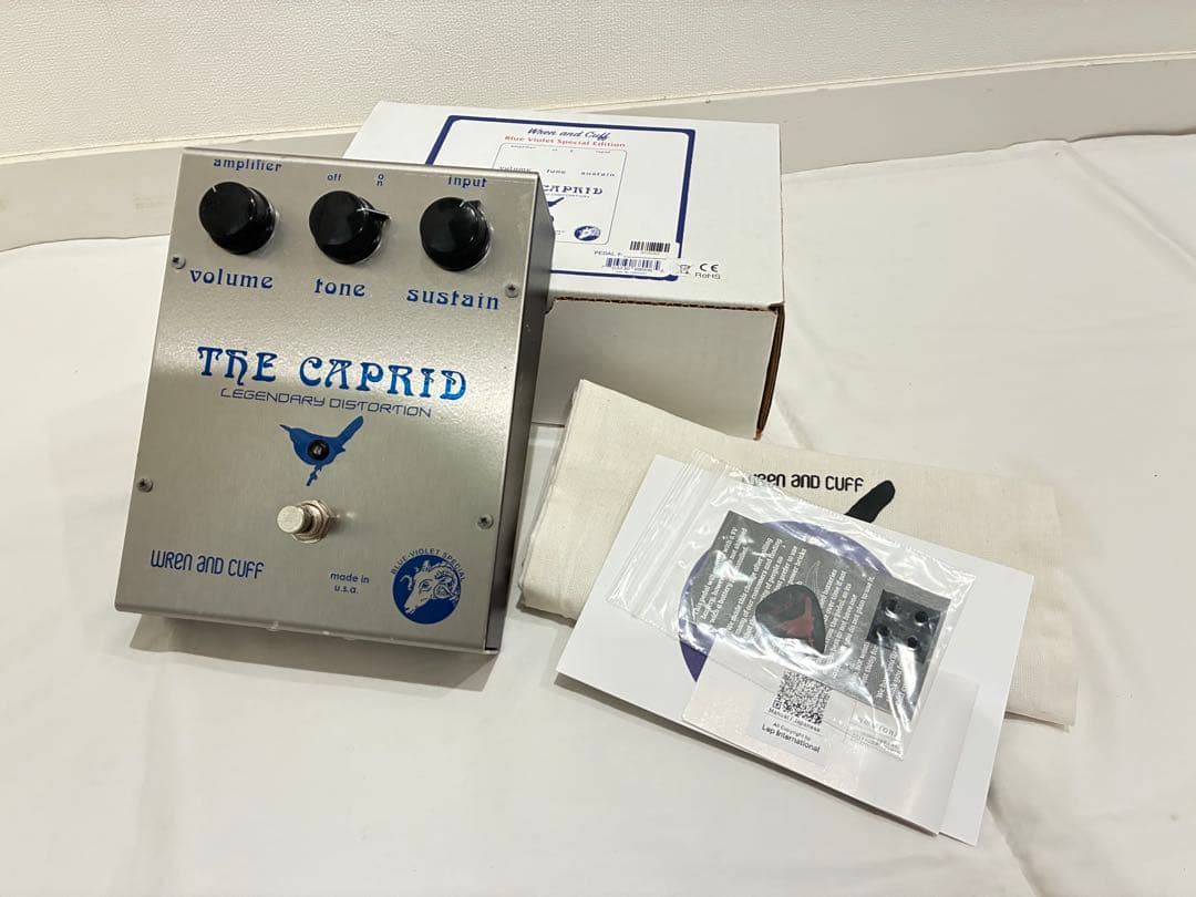 美品 wren and cuff caprid blue violet