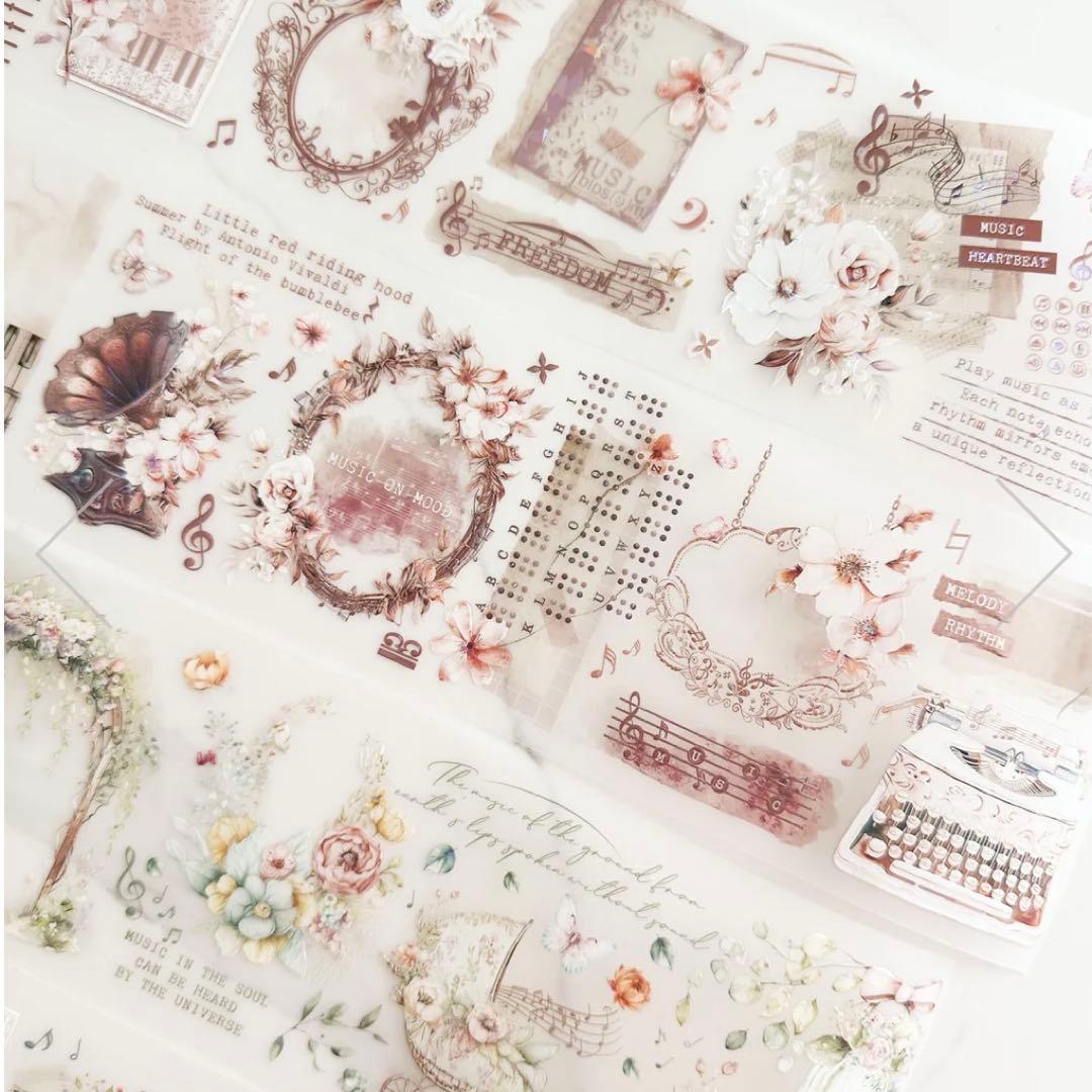 Journal pages 海外マスキングテープ　マステ 【1898】