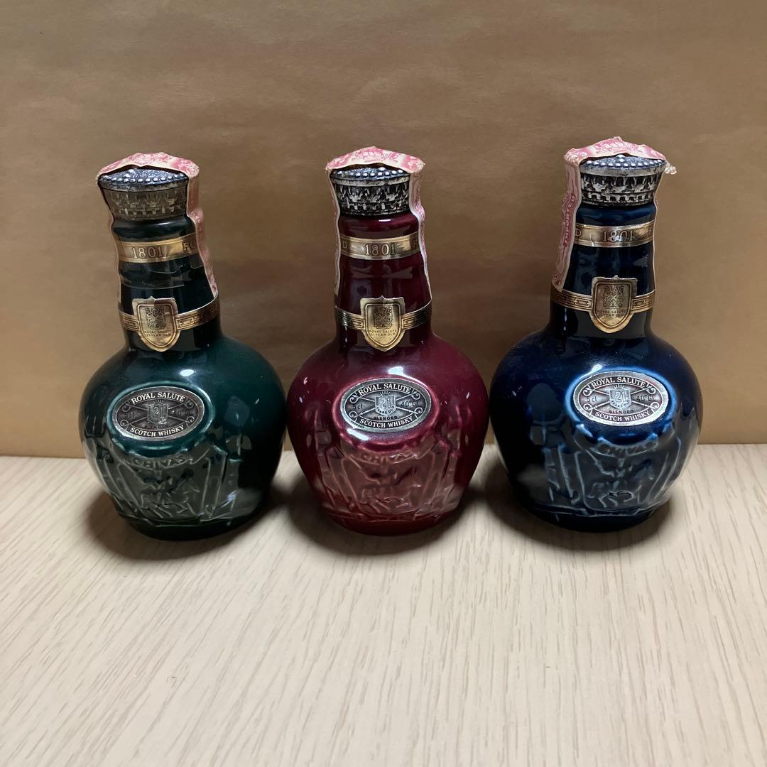 ロイヤルサルート２１年 ミニチュアボトル ３本セット