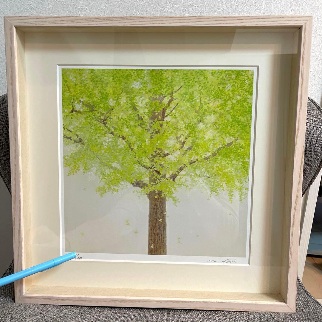 野地美樹子　きみどりの季節　版画