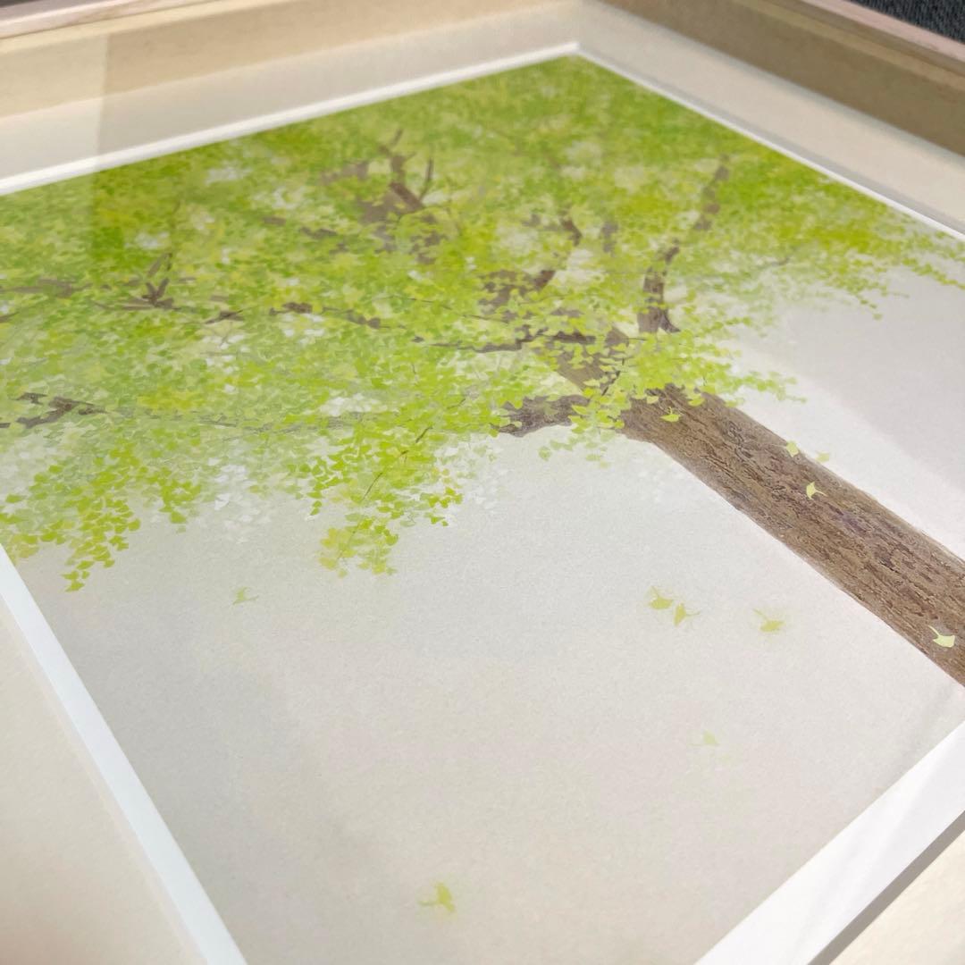 野地美樹子　きみどりの季節　版画