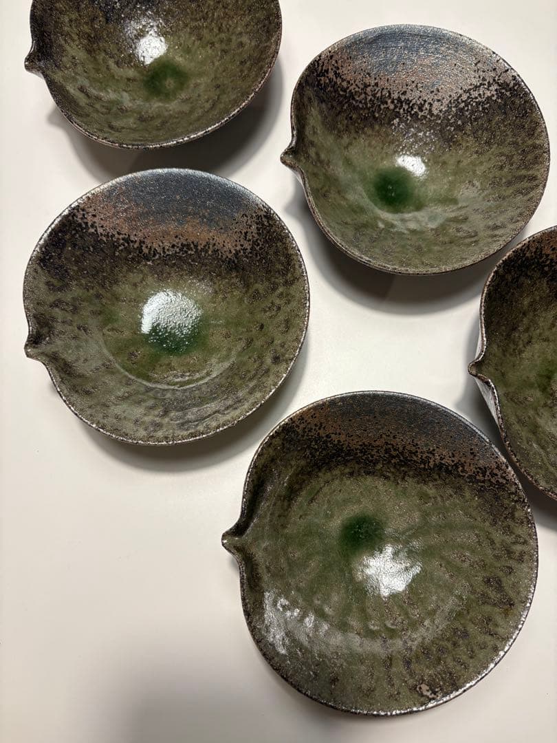 京都清水焼　森陶房　片口　五脚組