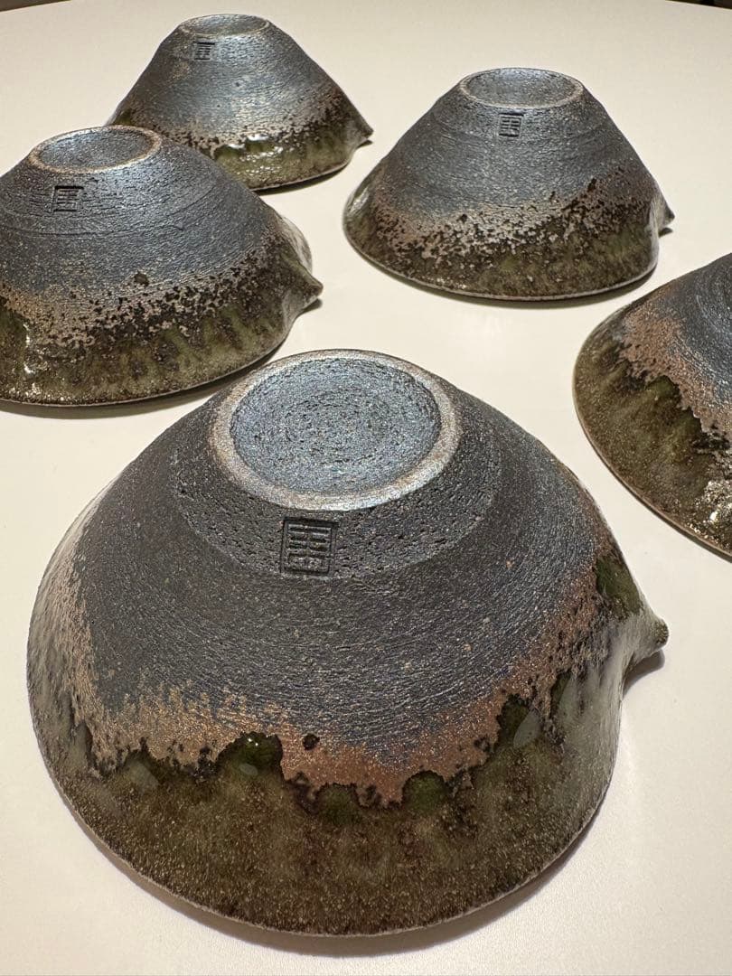 京都清水焼　森陶房　片口　五脚組