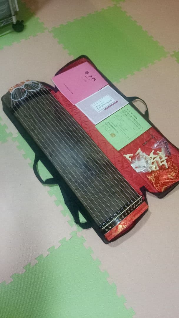 ミニ琴 13弦 木製 ケース付き