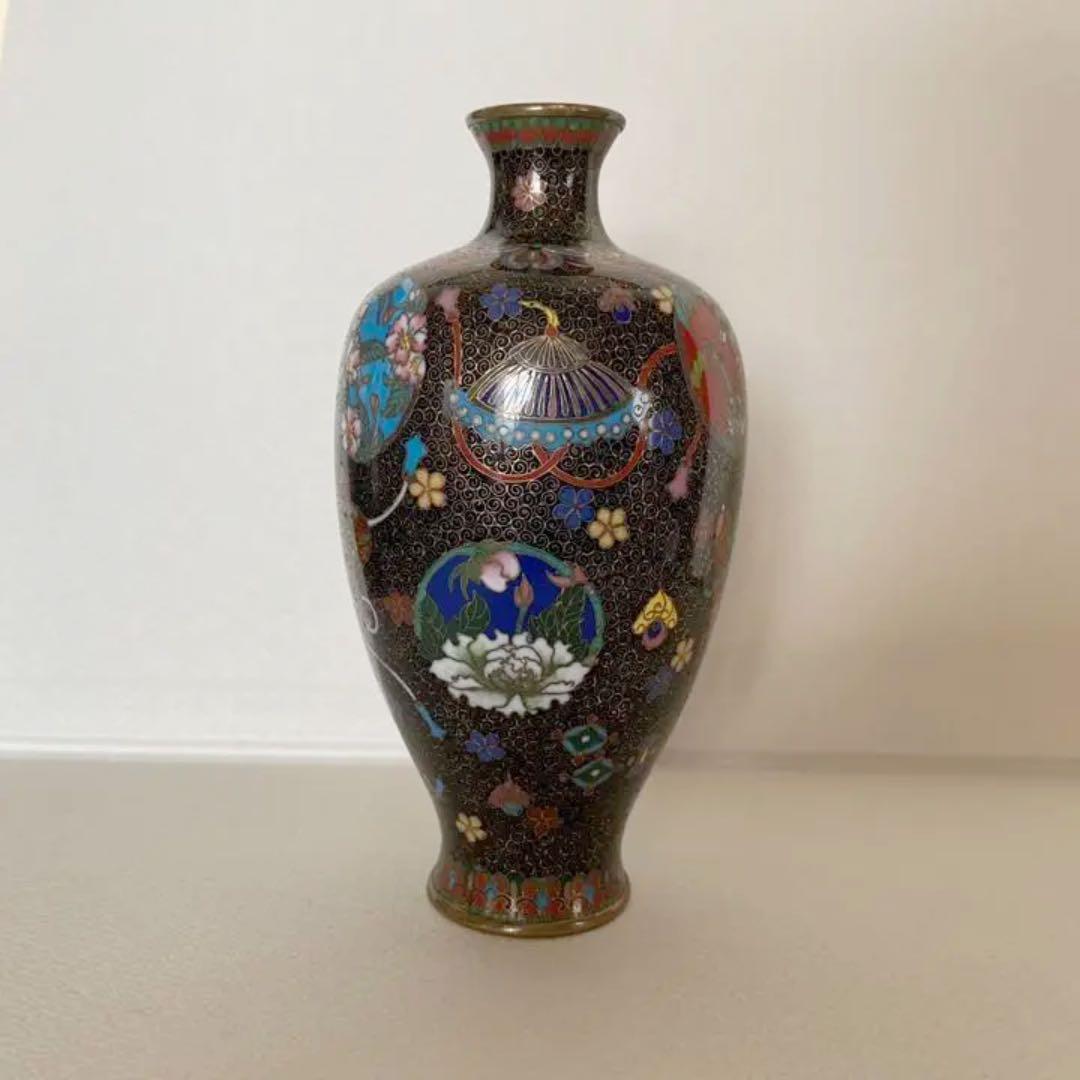 明治七宝　精巧な作り　里帰りの品　丸紋と神の道具