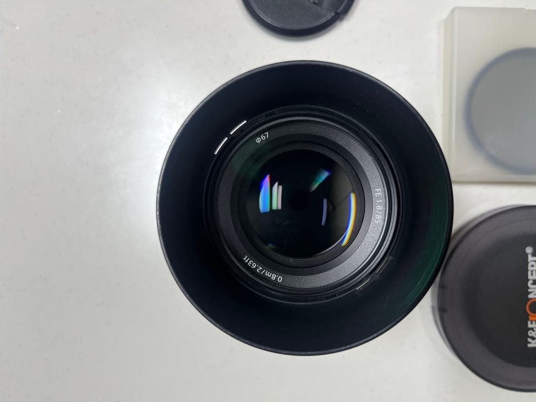 SONY 85mm f1.8 単焦点レンズ K&F製 ND CPL フィルター