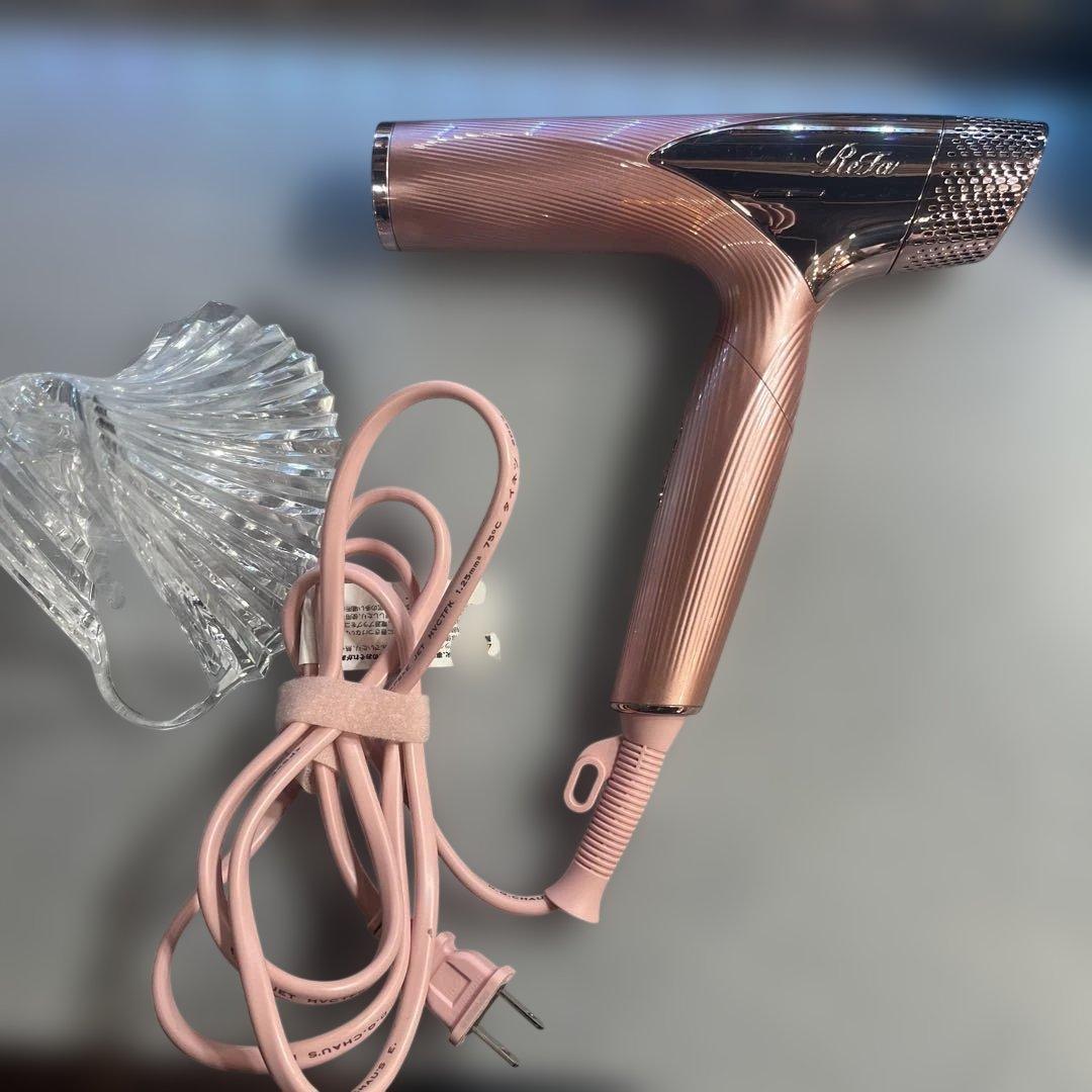 ReFa ヘアドライヤー ピンク 専用台座付き