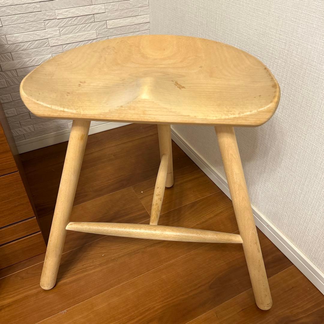シューメーカー　スツール　高さ49センチ　ソープ仕上げ