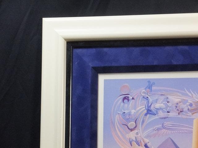 イレーヌ・メイヤー　直筆サイン『魂の叫び』ミクストメディア 大判 1127C