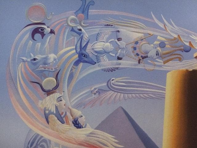 イレーヌ・メイヤー　直筆サイン『魂の叫び』ミクストメディア 大判 1127C