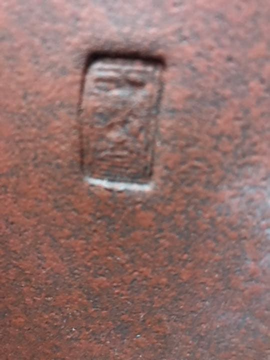 盆栽鉢　希少時代紅泥赤色梨皮切り足長方盆栽鉢山野草植木鉢32.5x24x12