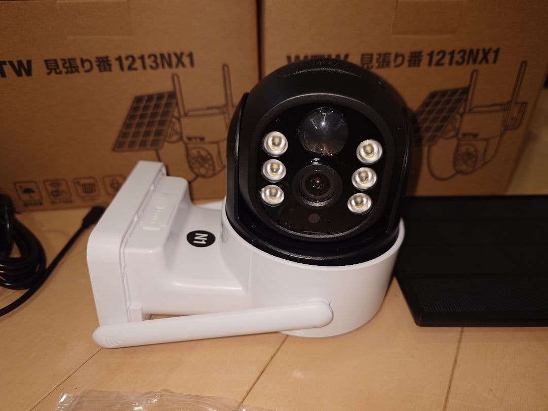 WTW IPカメラ 1213NX1 ソーラーパネル付き 2台セット