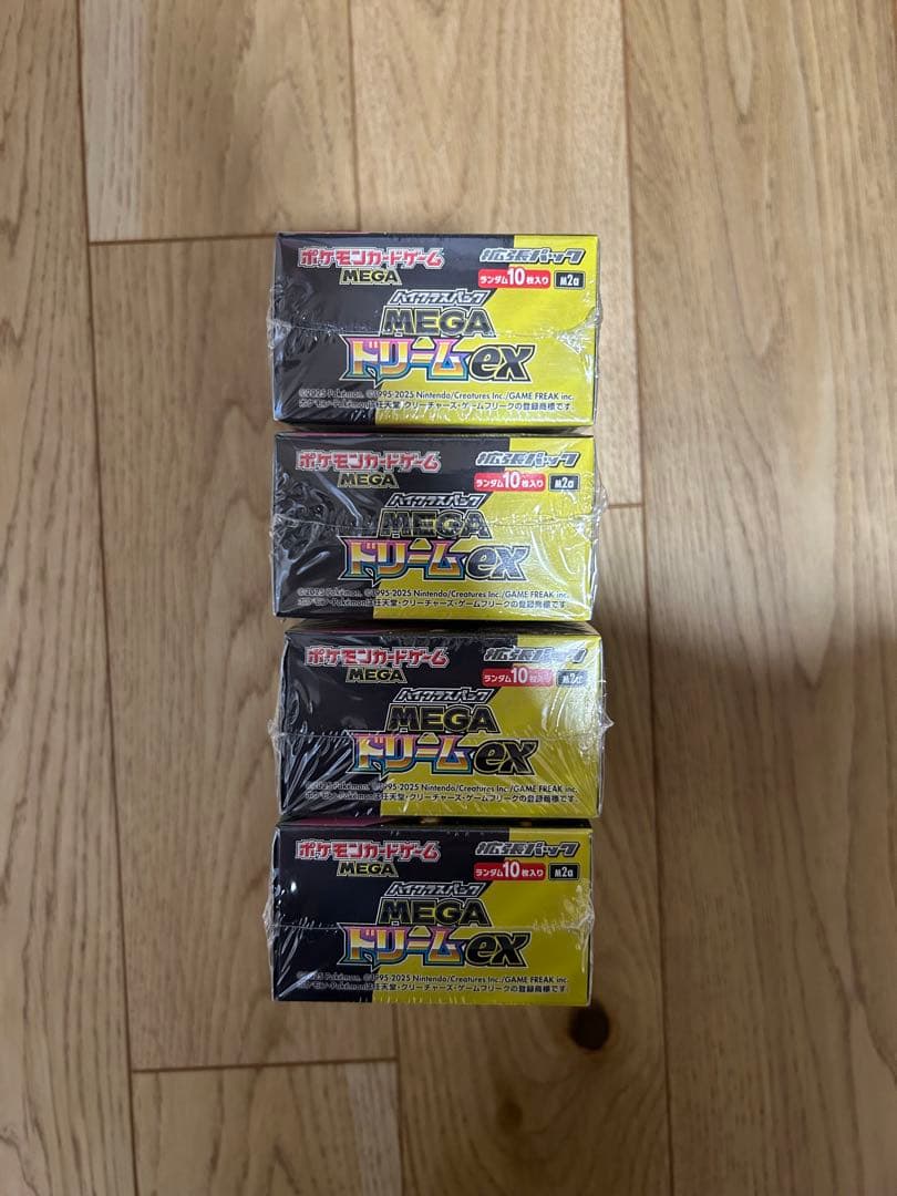 ポケモンカードゲーム メガドリーム　4box シュリンク付　未開封
