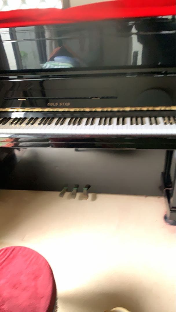 GOLD STAR アップライトピアノ　（椅子付き）