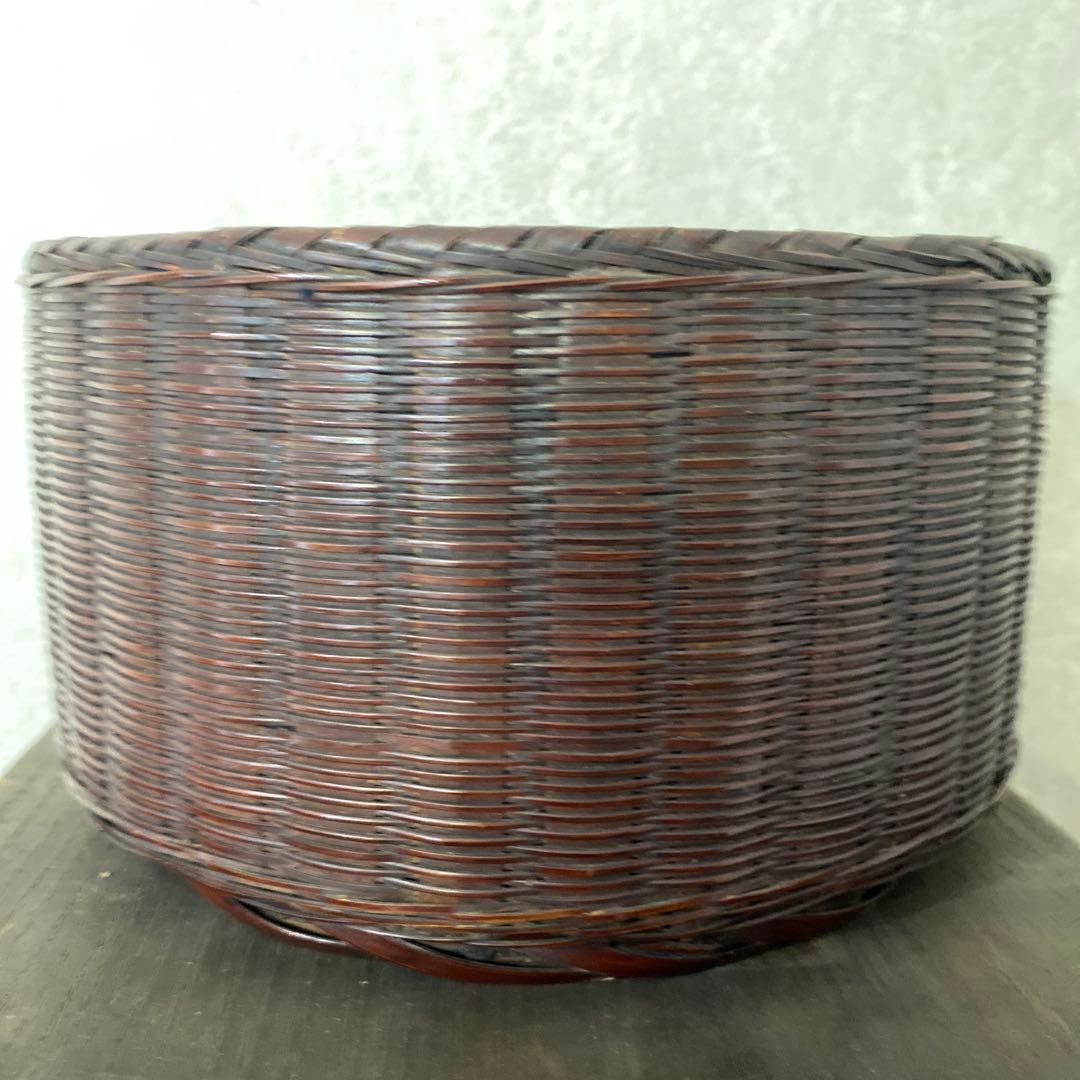 時代　炭斗　煎茶　竹細工　籠
