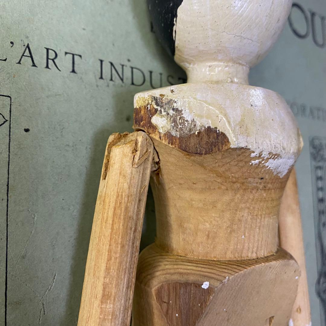 アンティーク 木製人形 ペグドール ペニードール