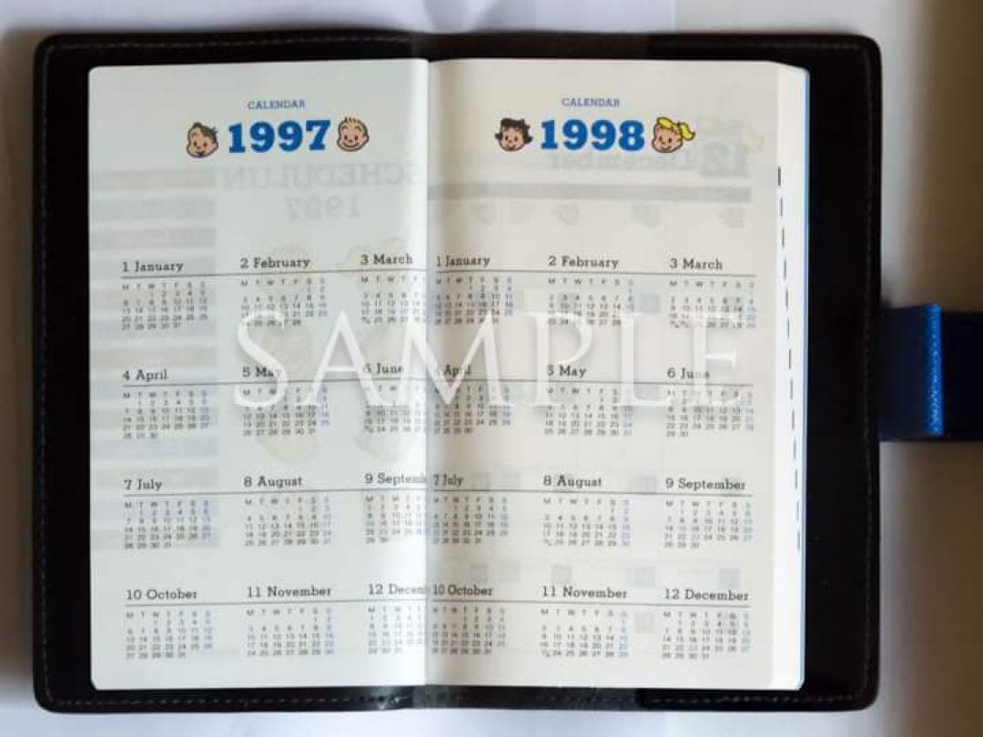 ミスタードーナツ オサムグッズ「原田 治 スケジュール帳（1997年製）」