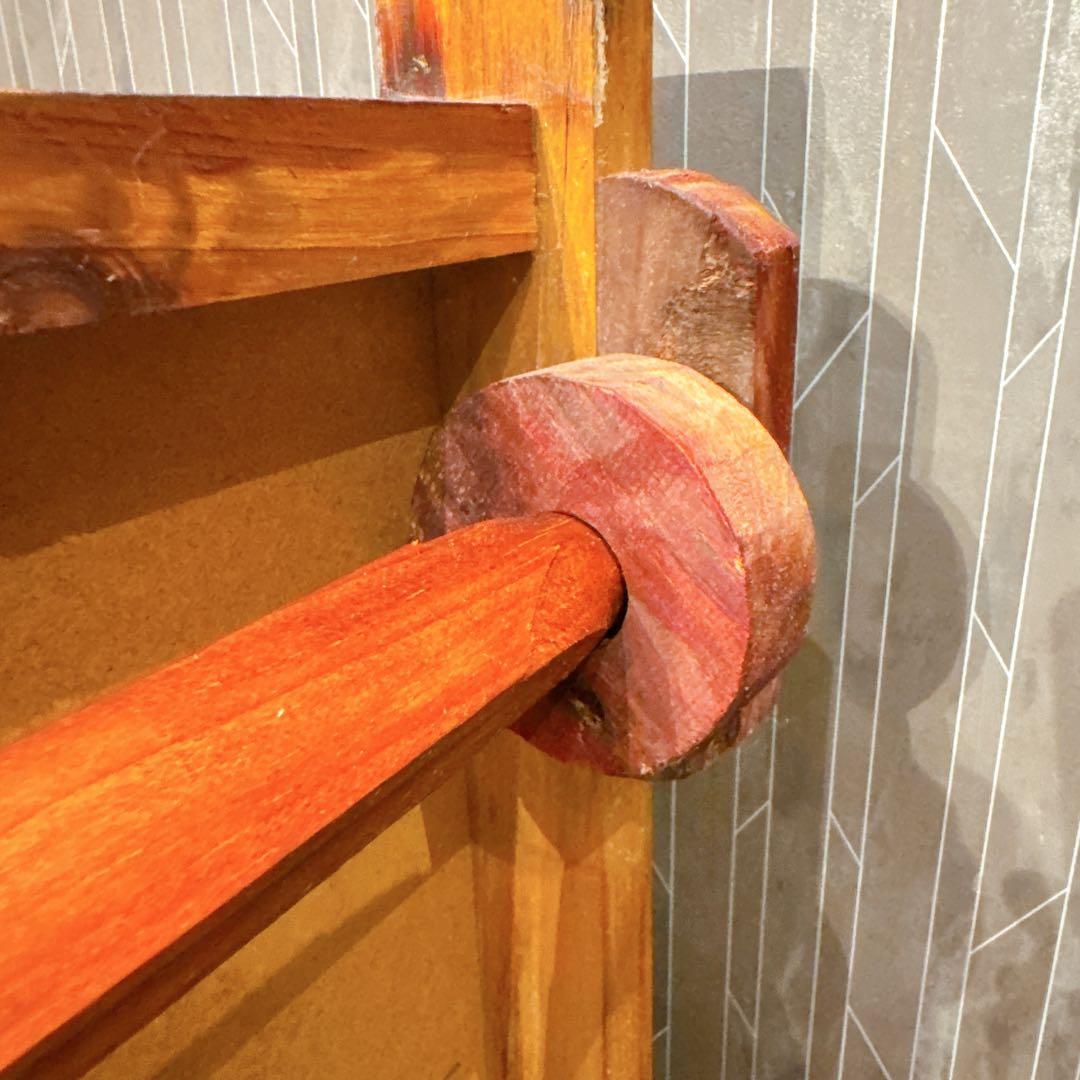 【美品】仙台箪笥風 民芸箪笥 和家具 小箪笥 車輪付き 鉄金具 木製 収納棚