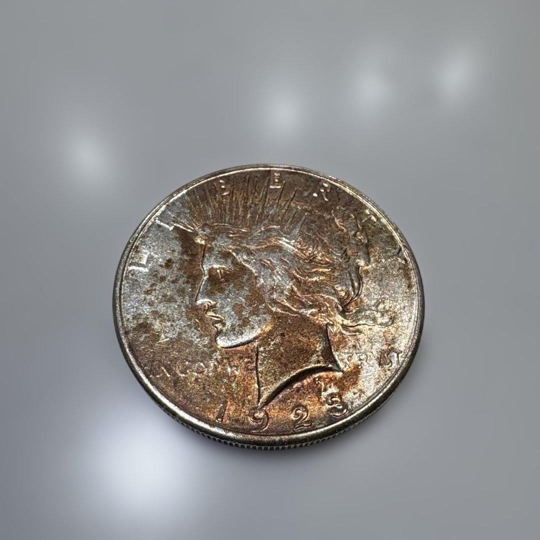 1923年 アメリカ合衆国 銀貨 ピースドル トーン