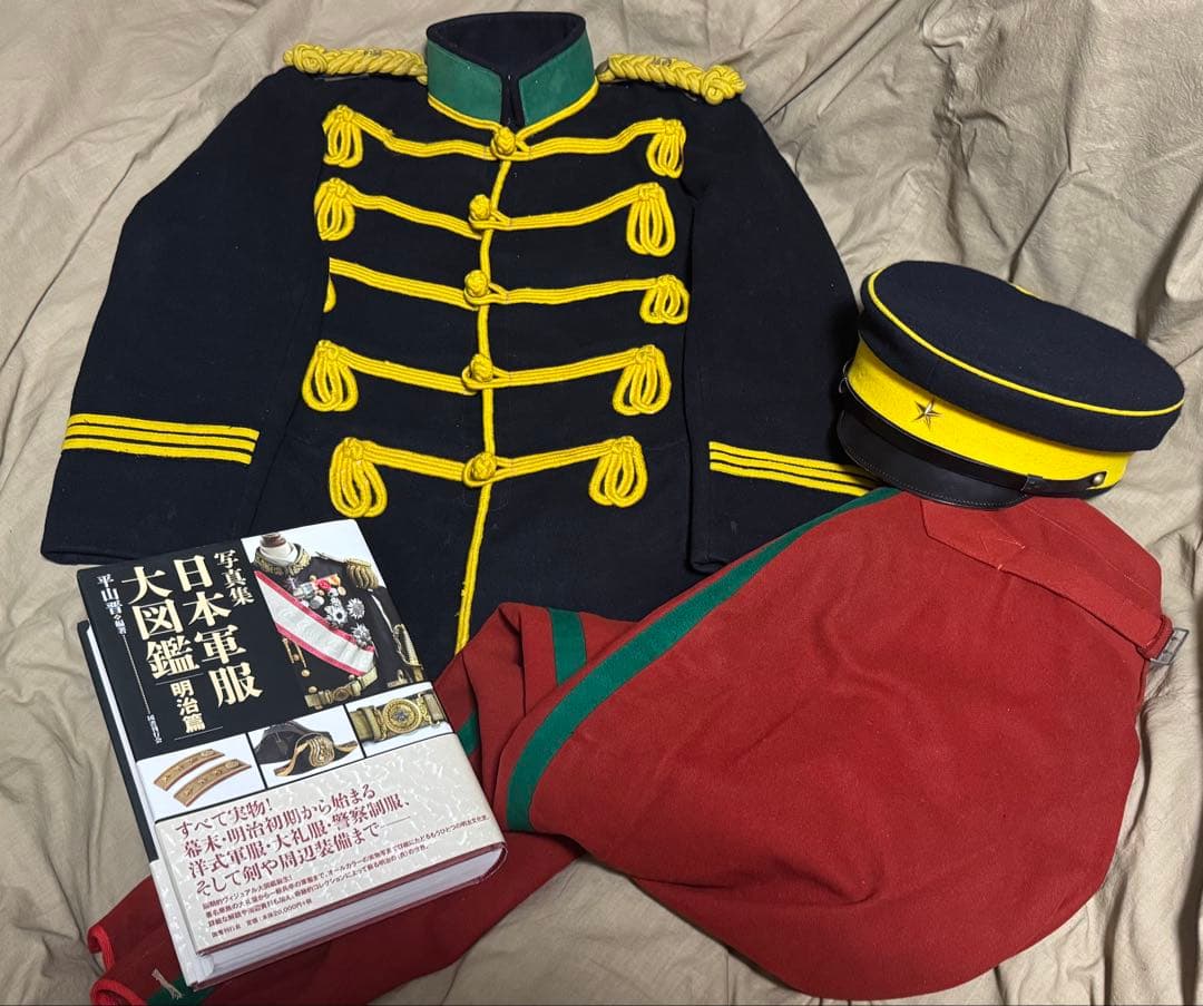 官給品 騎兵第五聯隊上等兵 肋骨服(明治十九年制定)