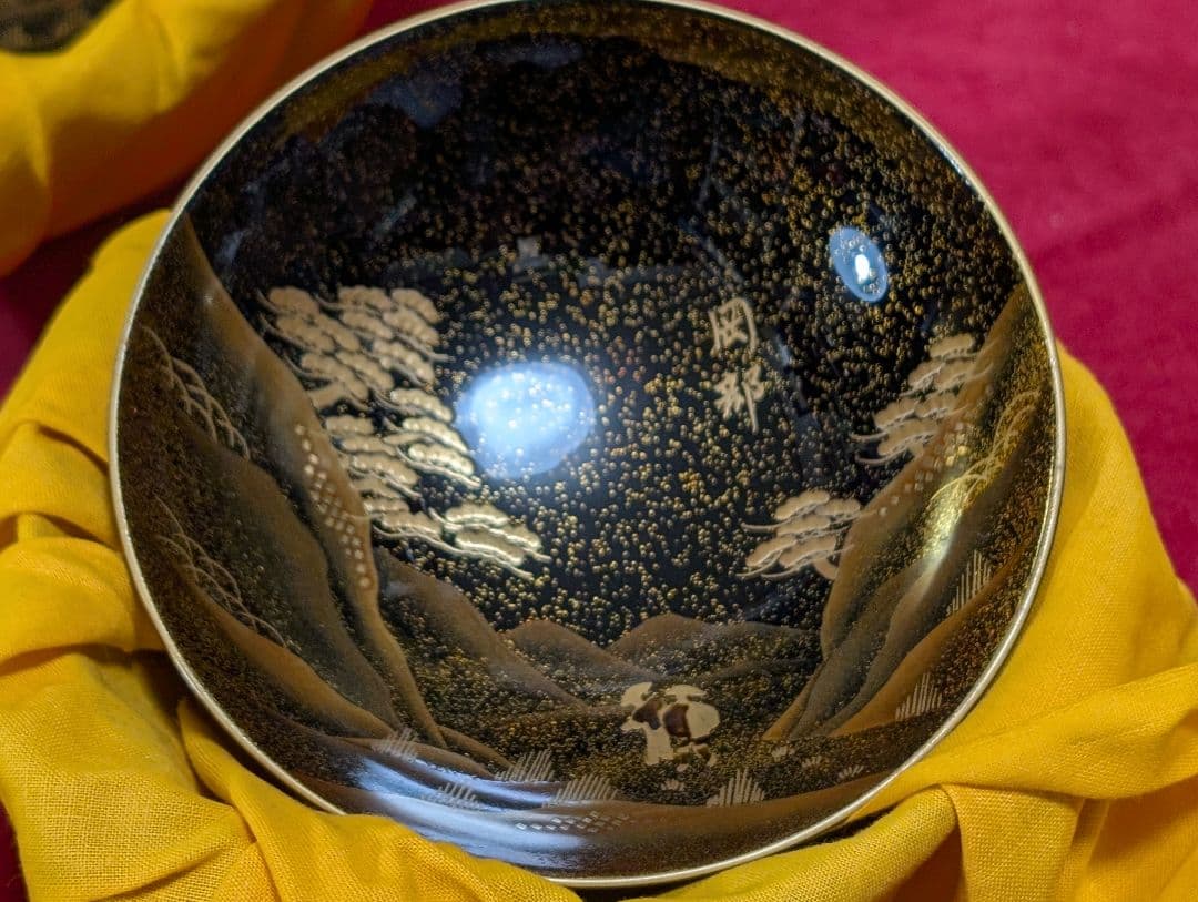 蒔絵お椀5客 東海道五十三次