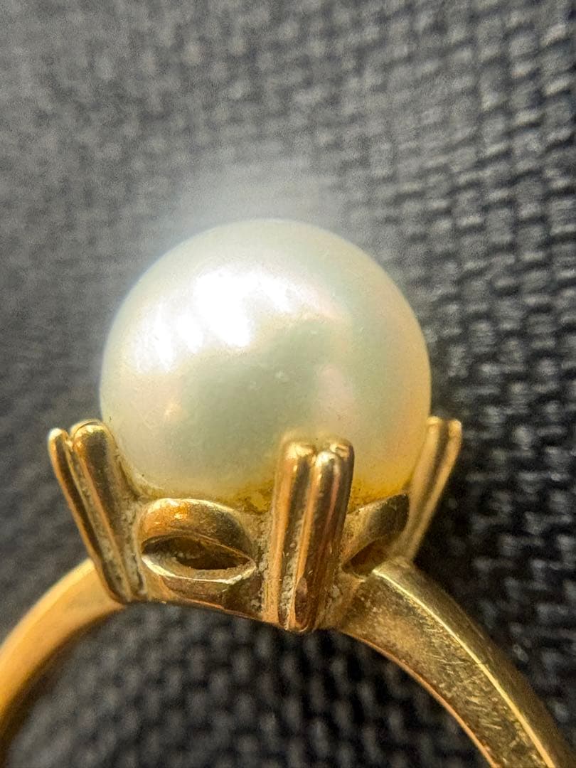 ミキモトMIKIMOTO 14金　真珠リング