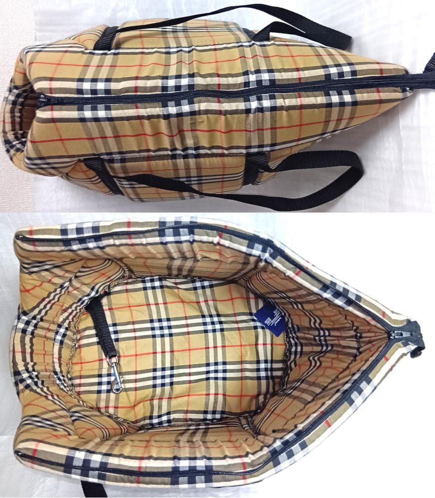 バーバリー バッグ　 ペット　犬　ドッグ　キャリーバッグ　Burberry