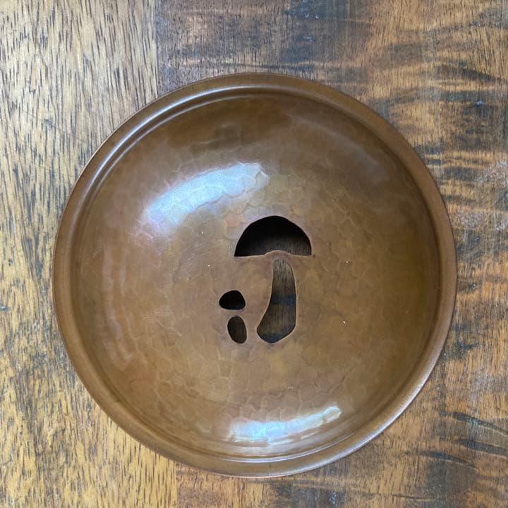 【未使用】玉川堂　銅製　建水　茶こぼし　共箱