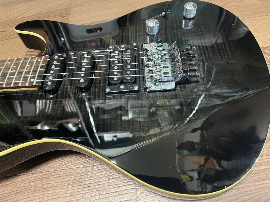 s*n様 Washburn RX25 虎目　シースルーブラック　Floyd Ro