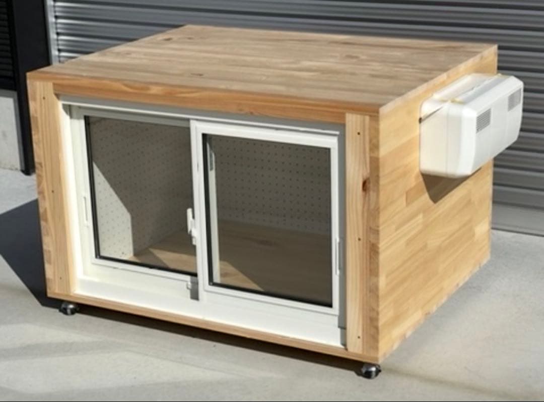 新品未使用　防音犬小屋　犬　子犬　小型犬　ワンちゃん　防音ケージ　木製ケージ