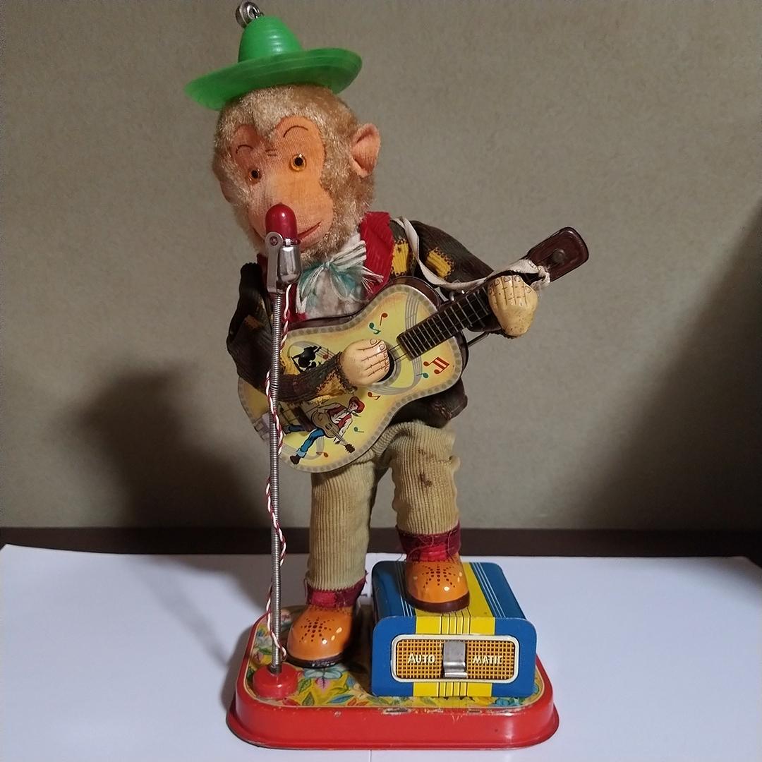 青*鳥様 ALPS ロックンロールモンキー 電動 ブリキ 稼働品