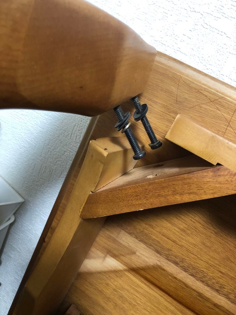 ビンテージ クイーンアンスタイル ダイニングテーブル　エクステンション　伸長式