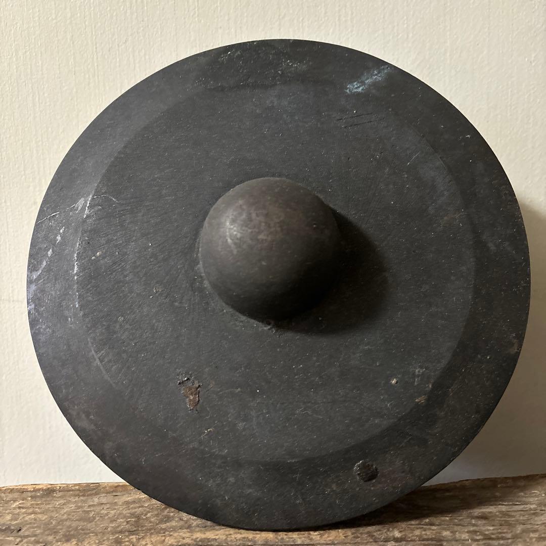 時代　銅鑼　銅鑼桴　鳴り物　だんじり鉦　祭鉦　双盤　鉦吾　鉦鼓　古美術　検:李朝