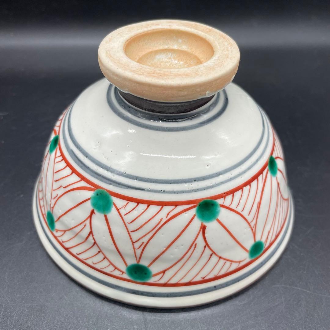 【105】日吉窯 色絵抹茶茶碗 加藤丈佳