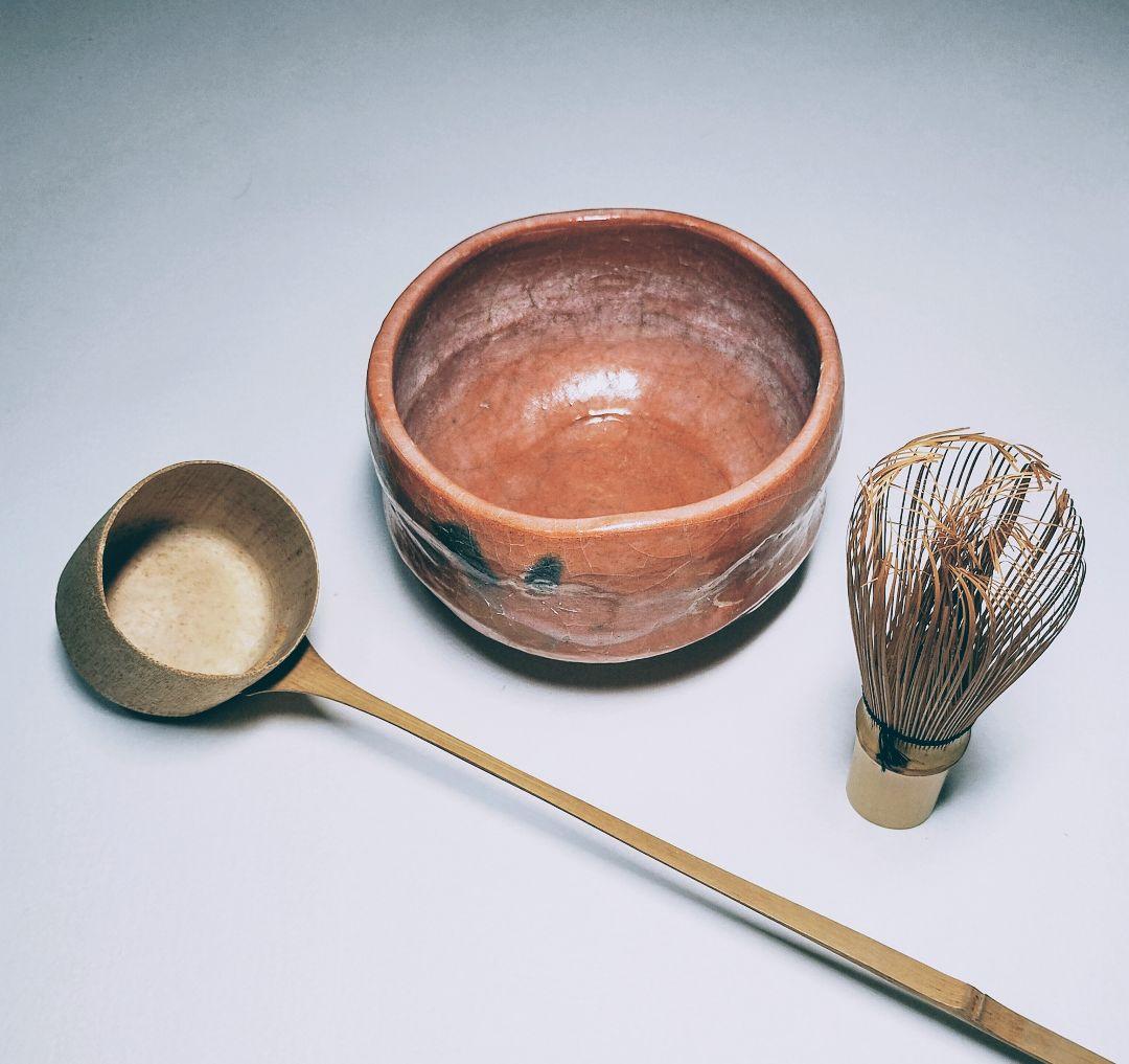 茶道具 （茶碗、茶筅、柄杓）3点セット
