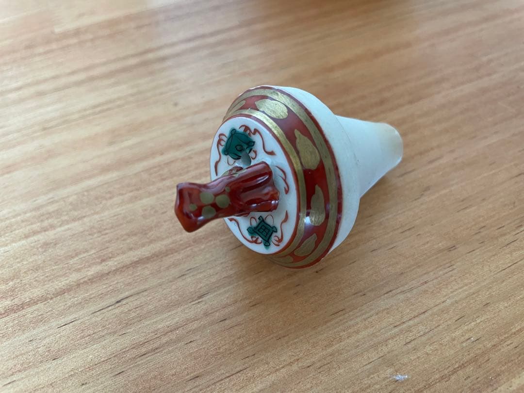 【セール】茶道具　水指　木箱付　金彩赤絵水注　平安昭阿弥　煎茶道　京焼　煎茶道具