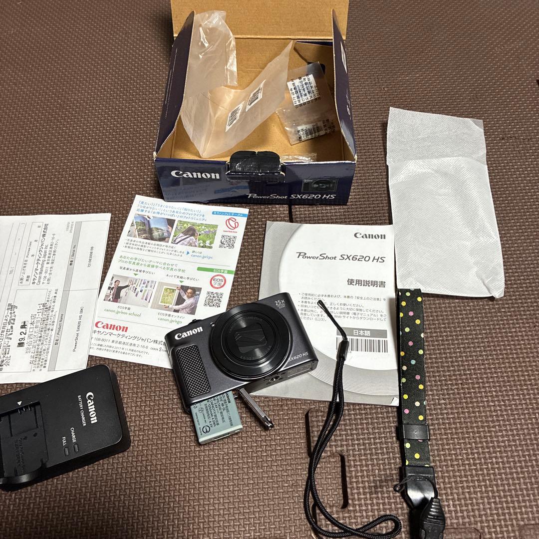 ‼️✨超美品✨Canon SX620 HS デジタルカメラ　箱付きバッテリー2個