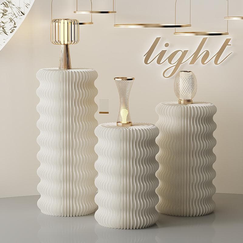 ディスプレイスタンド直径52cm高さ78㎝展示台 陳列台組立不要展示会イベント