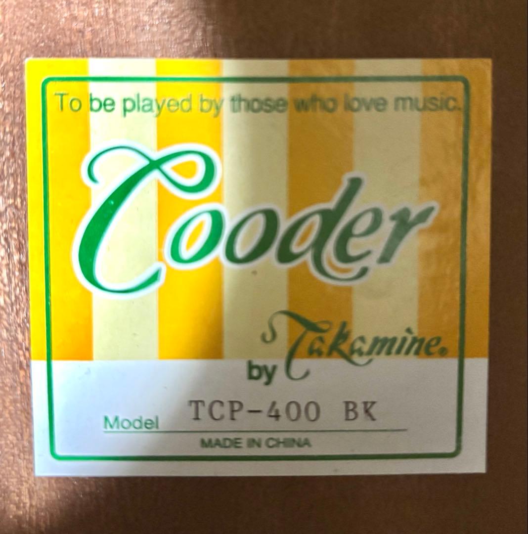 【新品弦張替済】Cooder エレアコ TCP-400 BK タカミネ