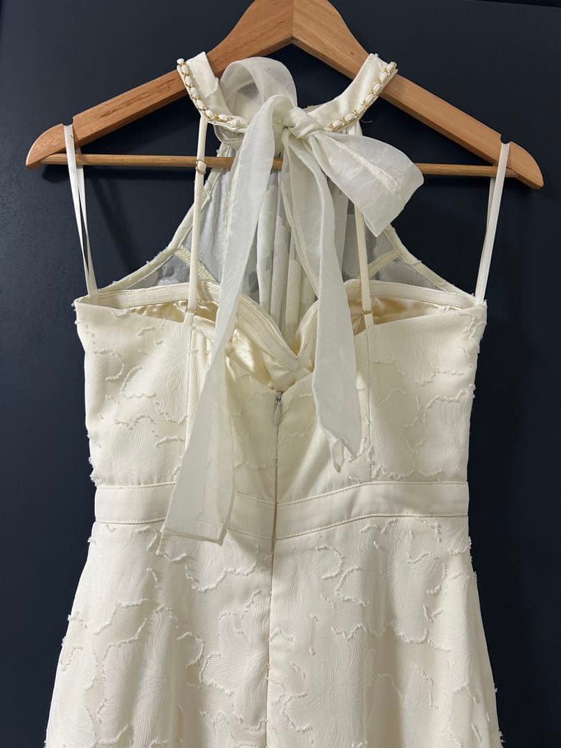 Dea ローブドフルール ロングドレス アイボリー