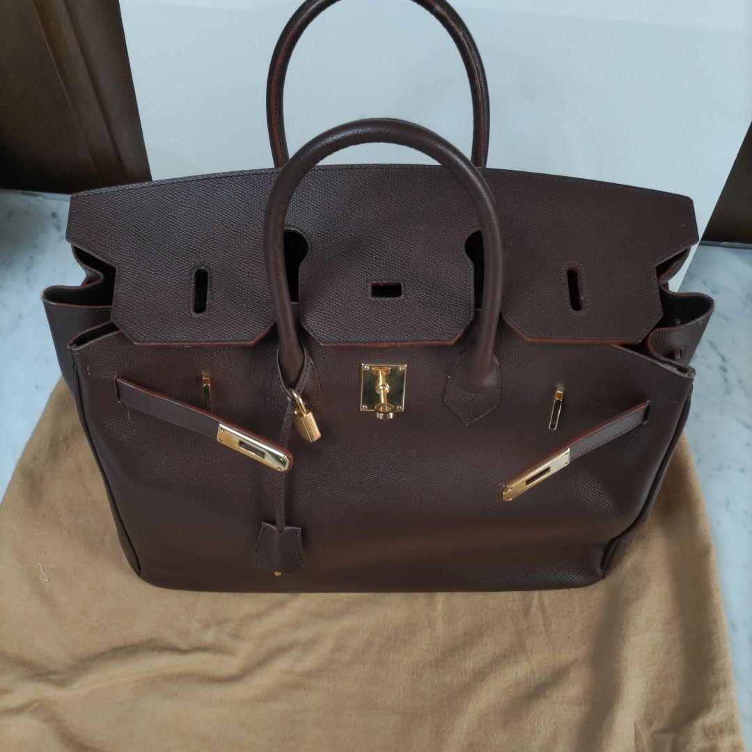 ブラウンレザー ハンドバッグ