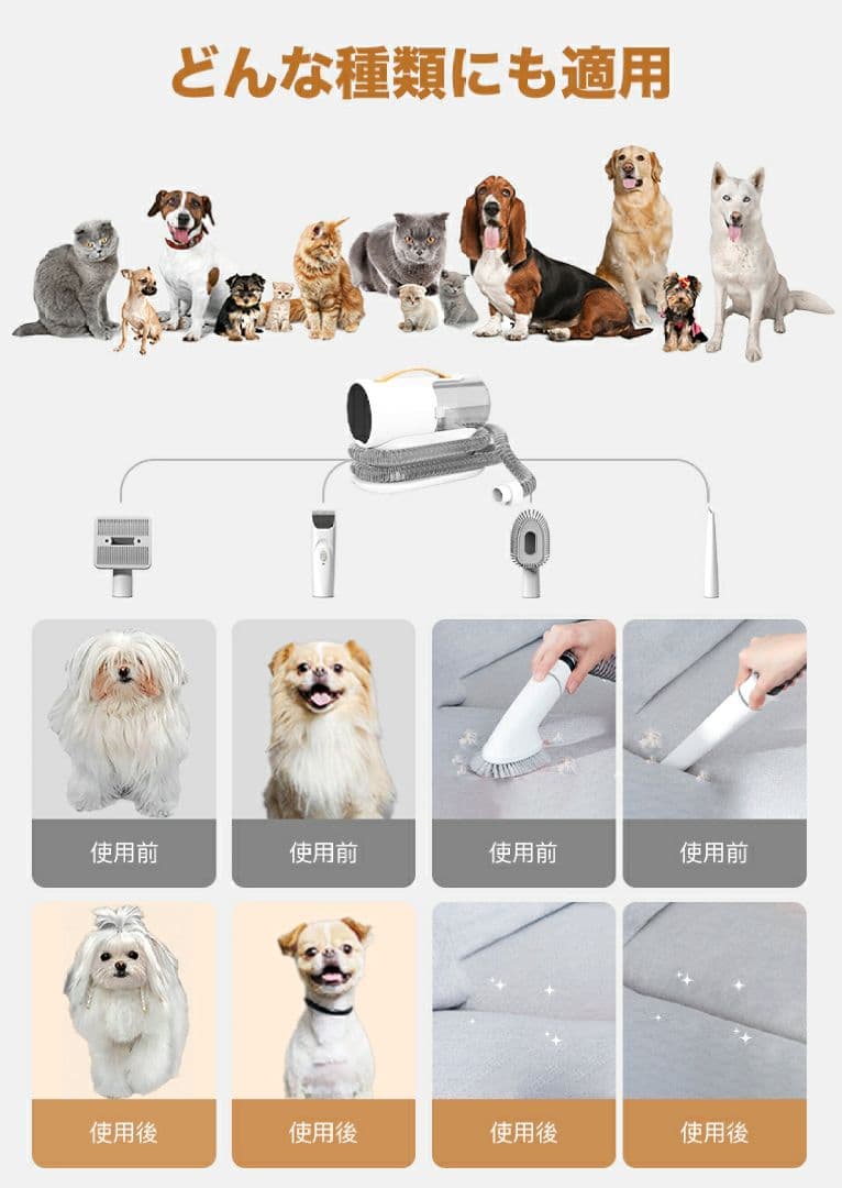 ペット用バリカンセット エアロボ